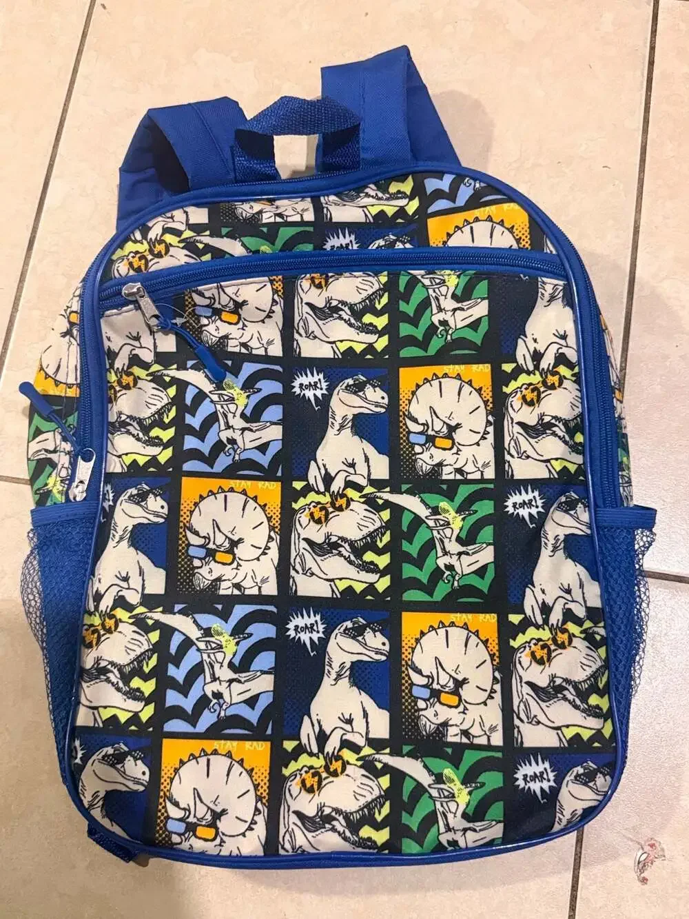 Wonder Nation Dinosaur Comic Print Kids Backpack